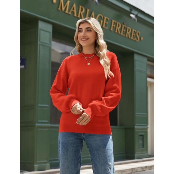 Women’s Knitted Turtleneck Sweater Fall Fashion Long Sleeve Cozy Top - Picture 3 of 4